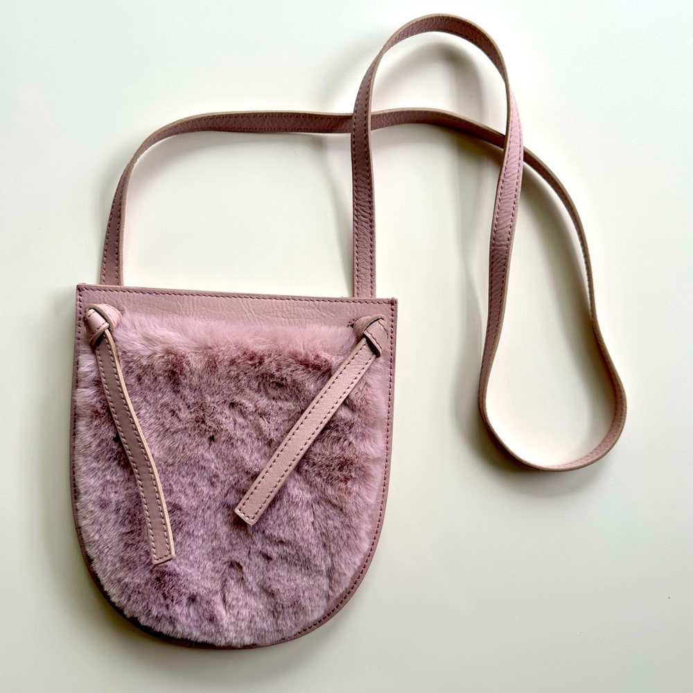 Madewell The Knot Crossbody Bag in Faux Fur